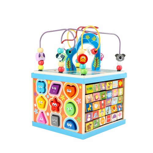 Qilay wooden activity cube - qilay,