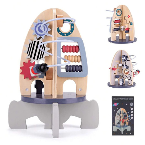 Wooden activity cube toys baby - toys,