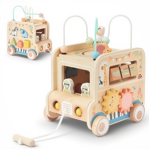 Wooden pull along activity - wooden,