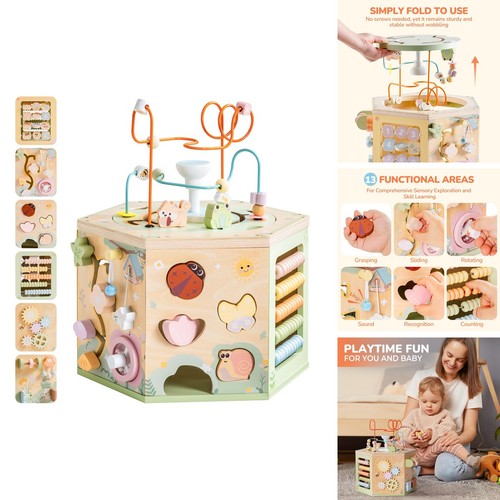 Robud wooden activity - 13-in-1,