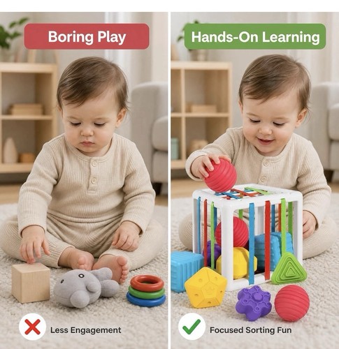 Montessori toys for year old - 1,