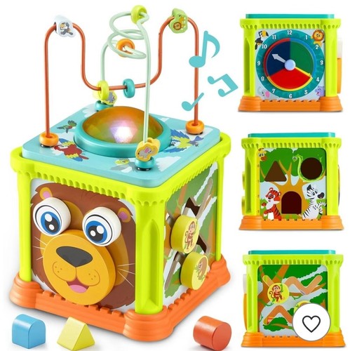 New wooden activity cube - activity,